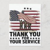 Thank You for Your Service: Veterans Day 2025  Feestdagenkaart (Voorkant)