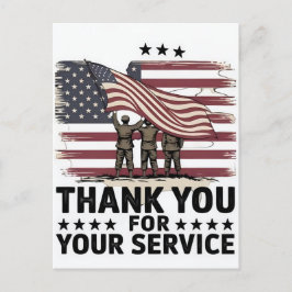 Thank You for Your Service: Veterans Day 2025  Feestdagenkaart