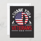 Thank You for Your Service: Veterans Day 2025  Feestdagenkaart (Voorkant / Achterkant)