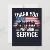 Thank You for Your Service: Veterans Day 2025  Feestdagenkaart (Voorkant)