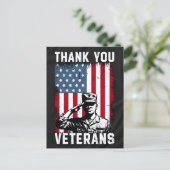 Thank You for Your Service: Veterans Day 2025  Feestdagenkaart (Staand voorkant)