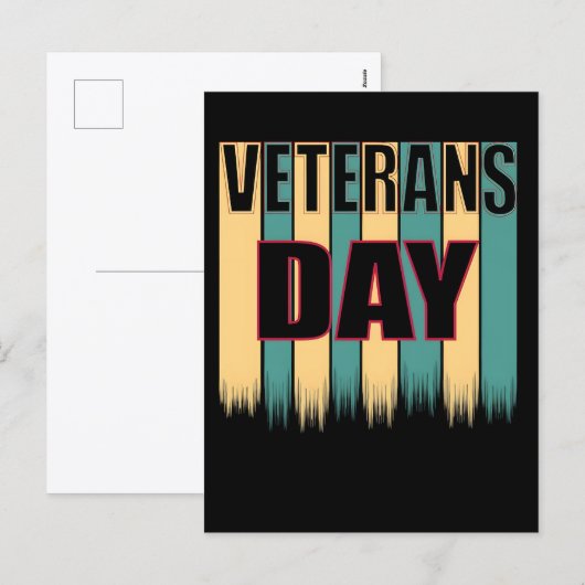 Thank You for Your Service: Veterans Day 2025  Feestdagenkaart (Voorkant / Achterkant)