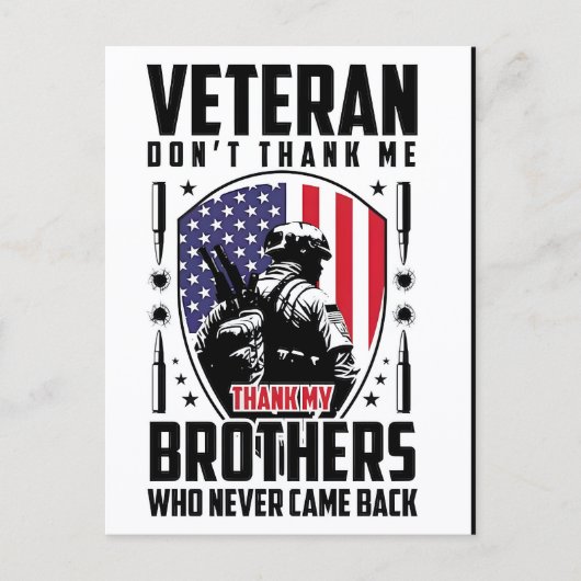 Thank You for Your Service: Veterans Day 2025  Feestdagenkaart (Voorkant)