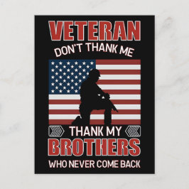 Thank You for Your Service: Veterans Day 2025  Feestdagenkaart