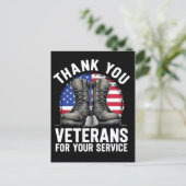 Thank You for Your Service: Veterans Day 2025  Feestdagenkaart (Staand voorkant)