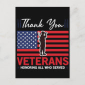 Thank You for Your Service: Veterans Day 2025  Feestdagenkaart (Voorkant)