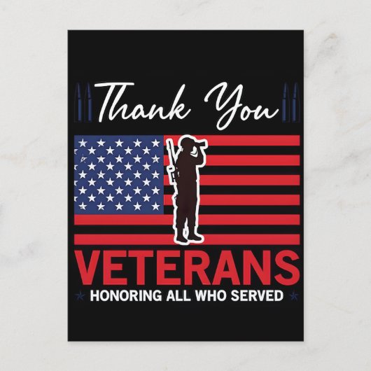 Thank You for Your Service: Veterans Day 2025  Feestdagenkaart (Voorkant)
