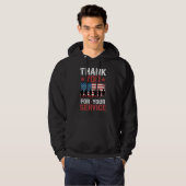 THANK YOU FOR YOUR SERVICE Veterans Day Tribute Hoodie (Voorkant volledig)