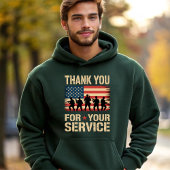 THANK YOU FOR YOUR SERVICE Veterans Day Tribute Hoodie