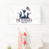 Thank You For Your Service Veterans, Veterans Day Spandoek (Insitu)