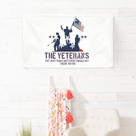 Thank You For Your Service Veterans, Veterans Day Spandoek (Insitu)