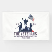 Thank You For Your Service Veterans, Veterans Day Spandoek (Horizontaal)