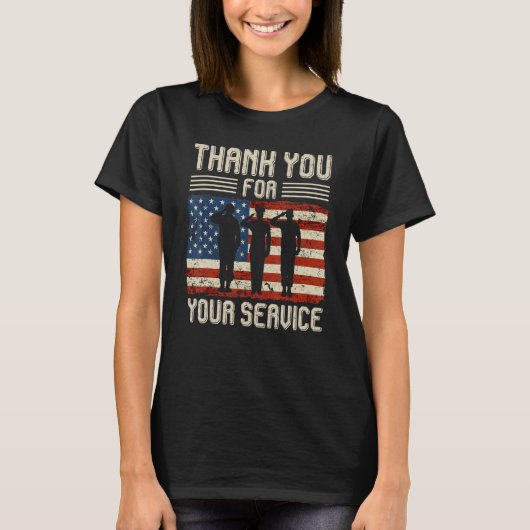 Thank you for your services Patriotic - veterans d T-shirt (Voorkant)