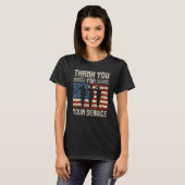 Thank you for your services Patriotic - veterans d T-shirt (Voorkant volledig)