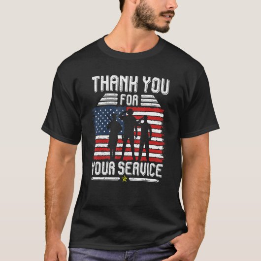 Thank you for your services Patriotic - veterans d T-shirt (Voorkant)