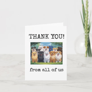 Thank You, From All of Us, Customer, Coworker Kaart