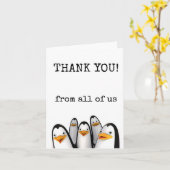 Thank You, From All of Us, Customers, Funny Kaart (Gele Bloem)