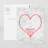 Thank you from the bottom of my heart briefkaart (Voorkant / Achterkant)