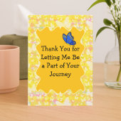 Thank You From Your Therapist – Butterfly Design Bedankkaart