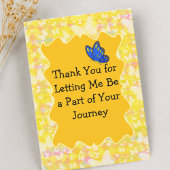 Thank You From Your Therapist – Butterfly Design Bedankkaart