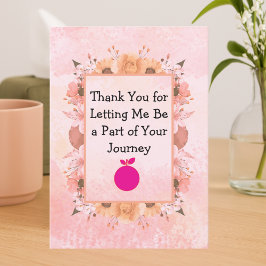 Thank You From Your Therapist – Watercolor Design Bedankkaart