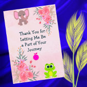 Thank You From Your Therapist – Watercolor Floral  Bedankkaart