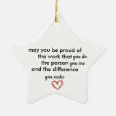 Thank You Gift, Personalized Be Proud of You, Keramisch Ornament (Voorkant)