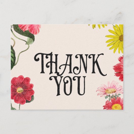 Thank You Greetings Briefkaart (Voorkant)