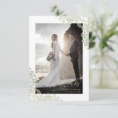 Thank You Guests Just Married Lace  Photo Wedding (Staand voorkant)