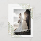 Thank You Guests Just Married Lace  Photo Wedding (Voorkant / Achterkant)