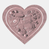 Thank You  Hart Sticker (Voorkant)
