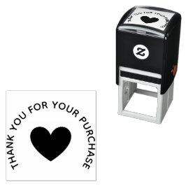 “Thank You” heart Accent Rubber Stamp Zelfinktende Stempel