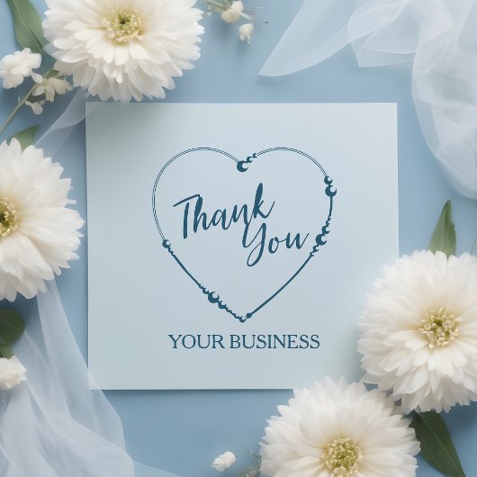 Thank You Heart Design For Artisan Items Rubberstempel