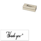 Thank you - heart rubberstempel (Gestempeld)