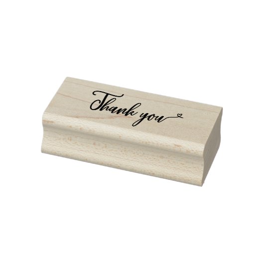 Thank you - heart rubberstempel (Stempel)