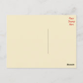 Thank You Hearts Pink & Red Greeting Postcard Briefkaart (Achterkant)