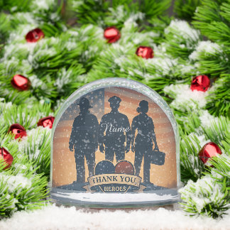 "Thank You, Heroes" First Responder Snow Globe Sneeuwbol