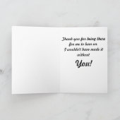 Thank-You het Wenskaart van de Hond en van het Bedankkaart (Binnen)