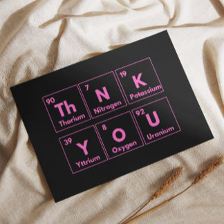 Thank You in Elements: een creatieve en roze Kaart