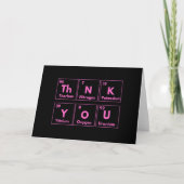 Thank You in Elements: een creatieve en roze Kaart (Voorkant)