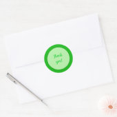 Thank you in Green Circle Stickers (Envelop)