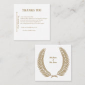 Thank you informatiekaartje (Voorkant / Achterkant)