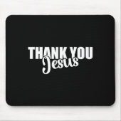 Thank You Jesus Faith Based Christian Bible Gospel Muismat (Voorkant)