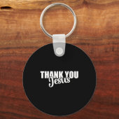 Thank You Jesus Faith Based Christian Bible Gospel Sleutelhanger (Voorkant)