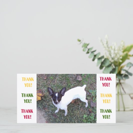 Thank You kaart (Staand voorkant)