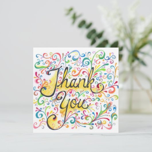 Thank You kaart (Staand voorkant)