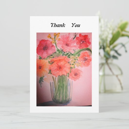 Thank You kaart (Staand voorkant)