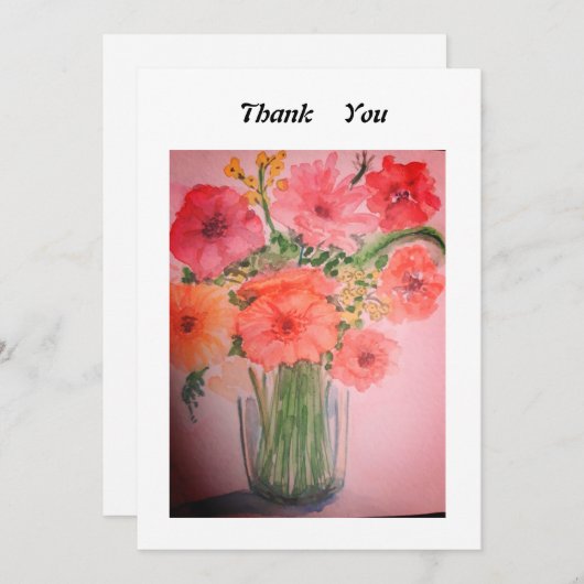 Thank You kaart (Voorkant / Achterkant)