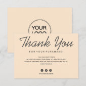 Thank You kaart (Voorkant / Achterkant)