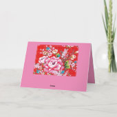 "Thank you" kaart in het Engels en Chinees karakte (Achterkant)